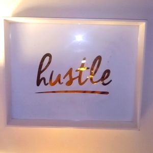 Hustle tray or wall decor